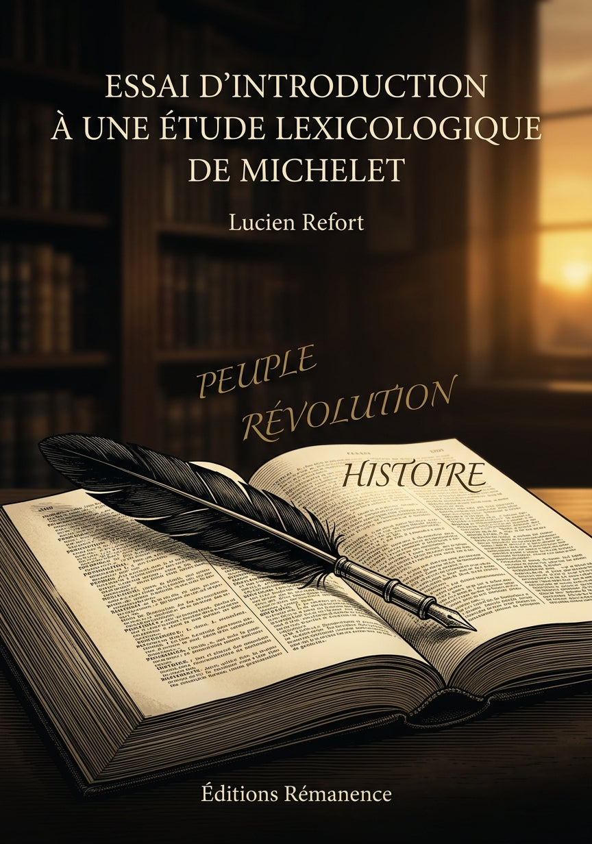 Livre Essai d’introduction à une étude lexicologique de Michelet par Lucien Refort - Couverture - Editions Remanence