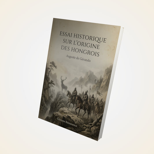 Livre Essai historique sur l'origine des Hongrois - Auguste de Gérando - Couverture 3D