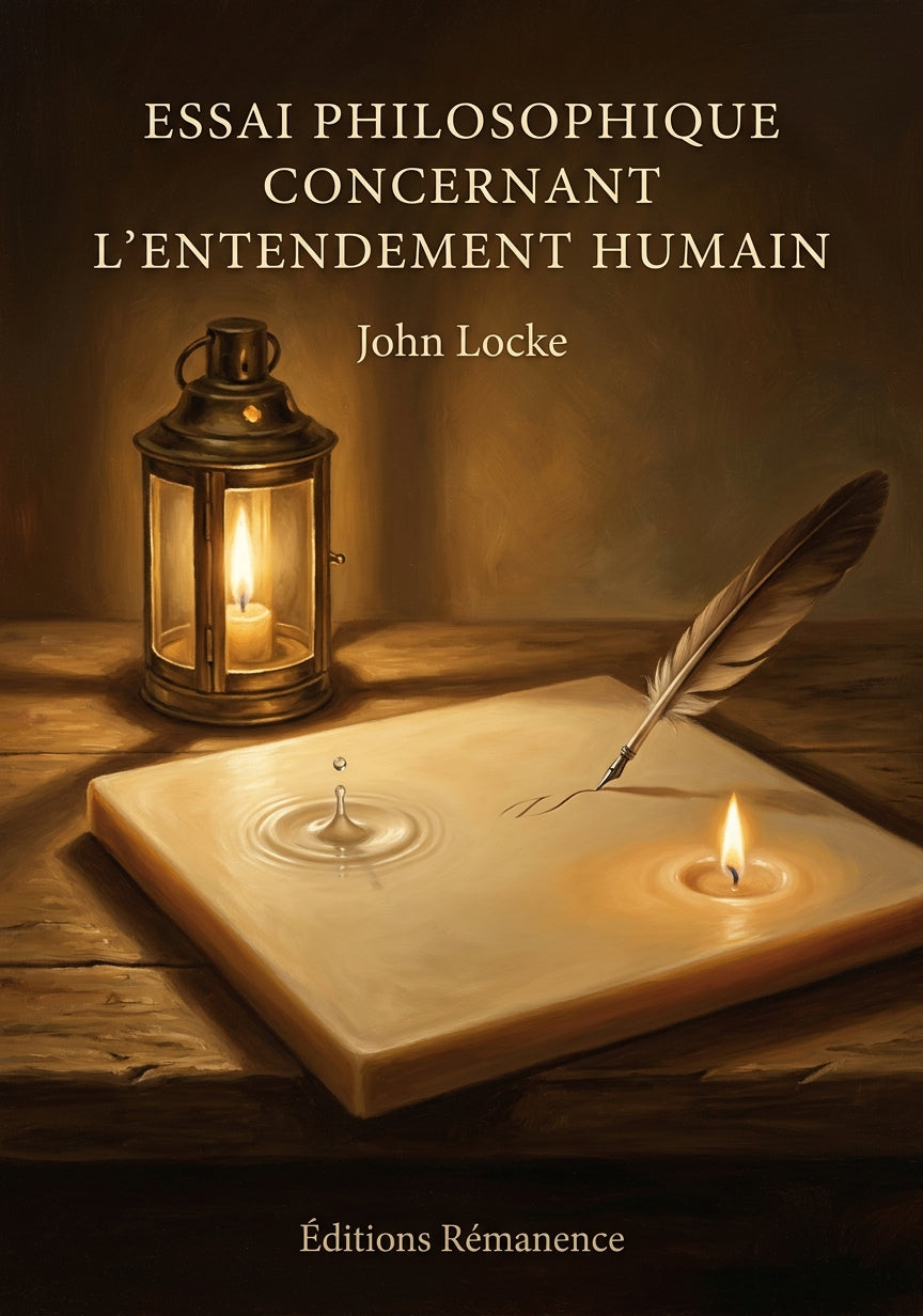 Livre Essai philosophique concernant l’entendement humain par John Locke - Couverture - Editions Remanence