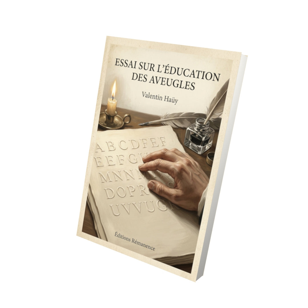 Livre Essai sur l'éducation des aveugles - Valentin Haüy - Vue 3D - Editions Remanence