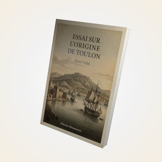 Livre Essai sur l'origine de Toulon - Henri Vidal - Couverture 3D