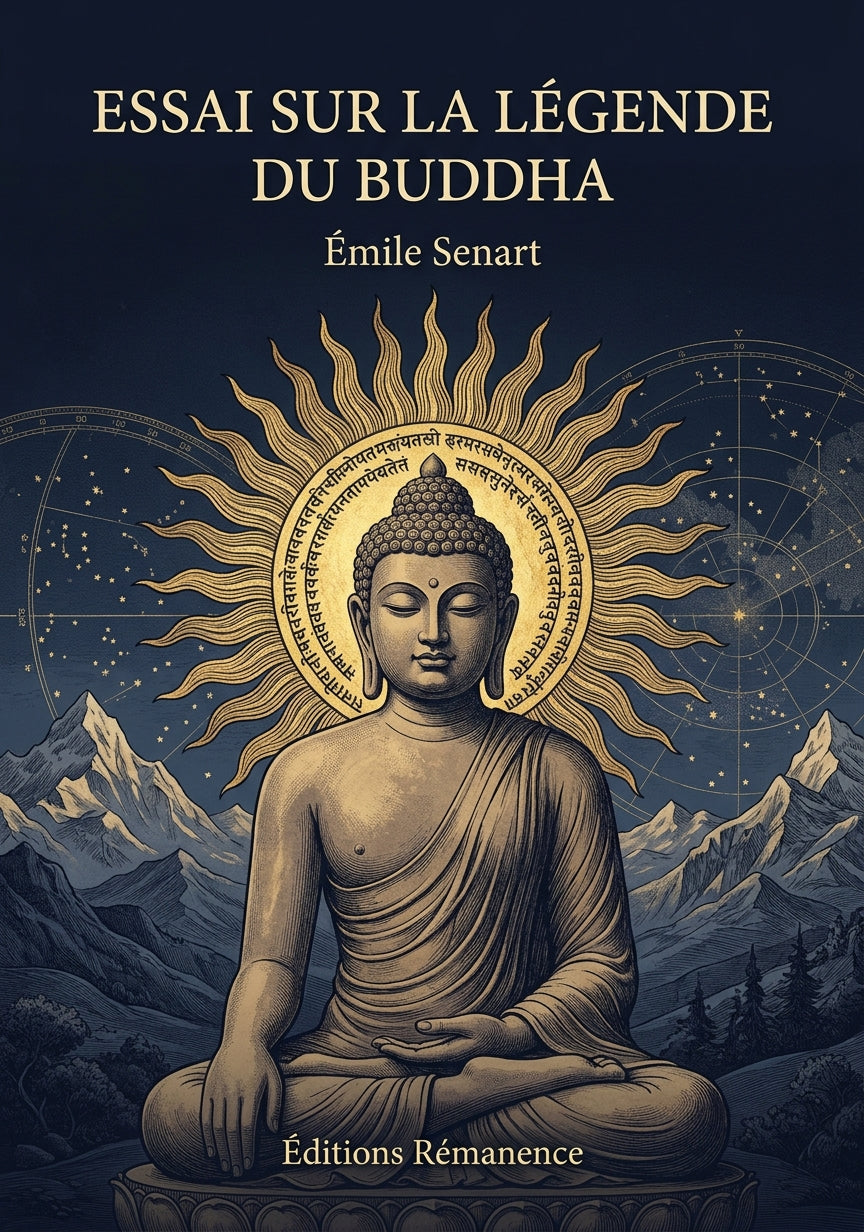 Livre Essai sur la légende du Buddha par Émile Senart - Couverture - Editions Remanence