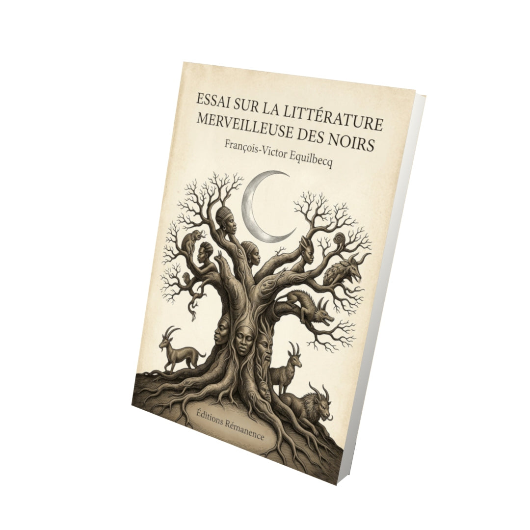 Livre Essai sur la littérature merveilleuse des noirs - François-Victor Equilbecq - Vue 3D - Editions Remanence
