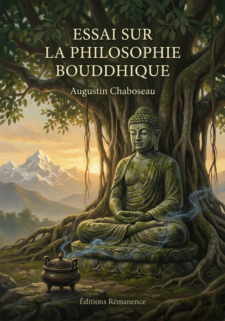 Livre Essai sur la philosophie bouddhique par Augustin Chaboseau - Couverture - Editions Remanence