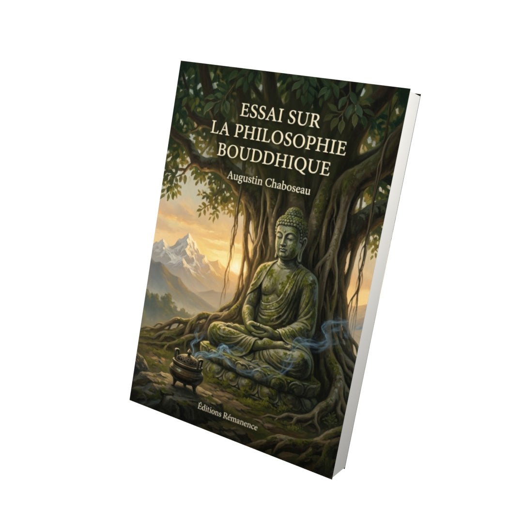 Livre Essai sur la philosophie bouddhique par Augustin Chaboseau - Vue 3D - Editions Remanence