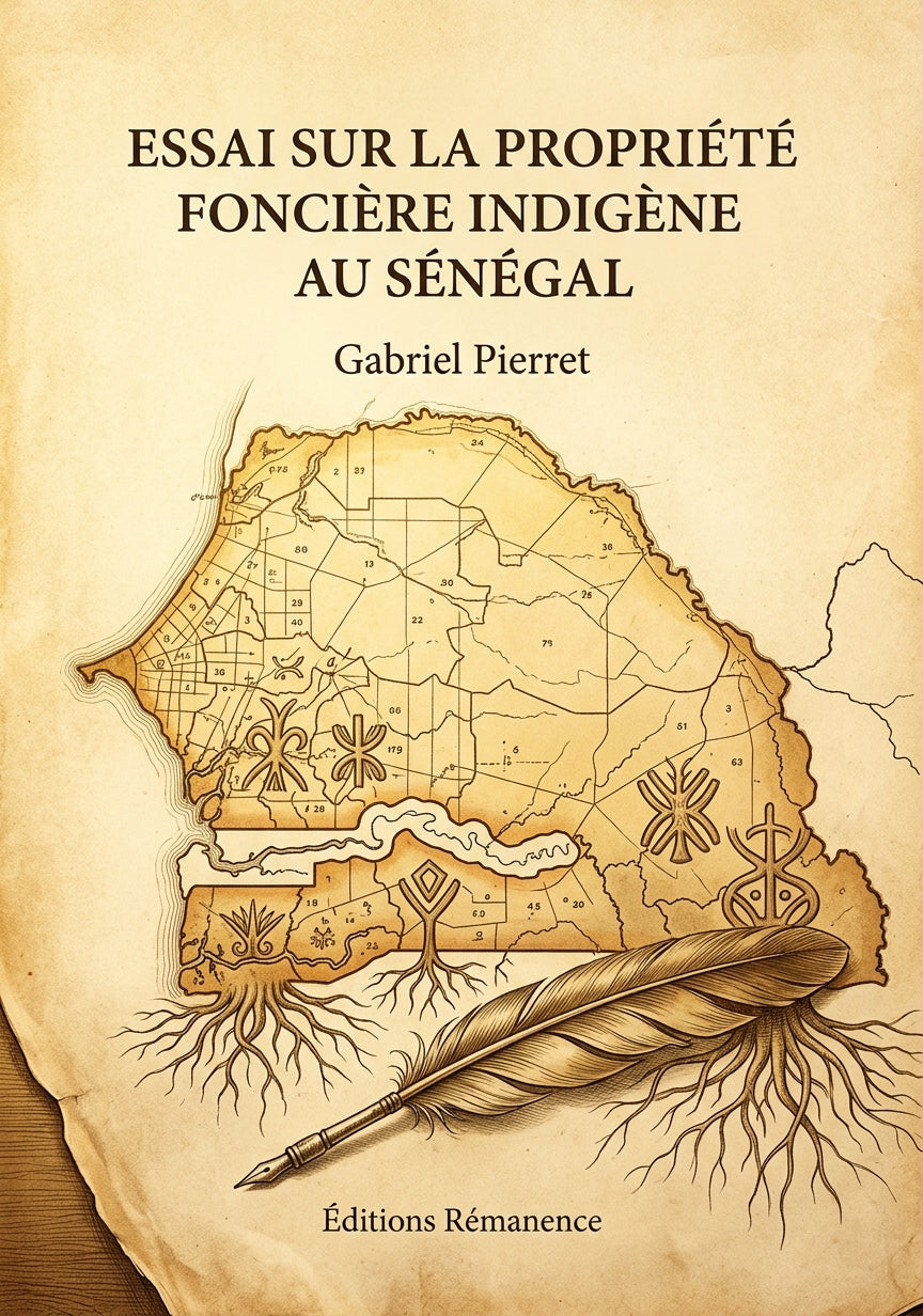 Livre Essai sur la propriété foncière indigène au Sénégal par Gabriel Pierret - Couverture - Editions Remanence