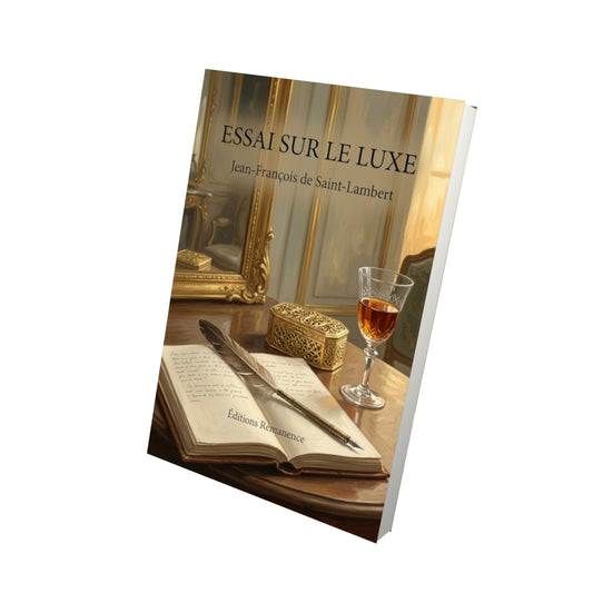 Livre Essai sur le luxe par Jean-François de Saint-Lambert - Vue 3D - Editions Remanence