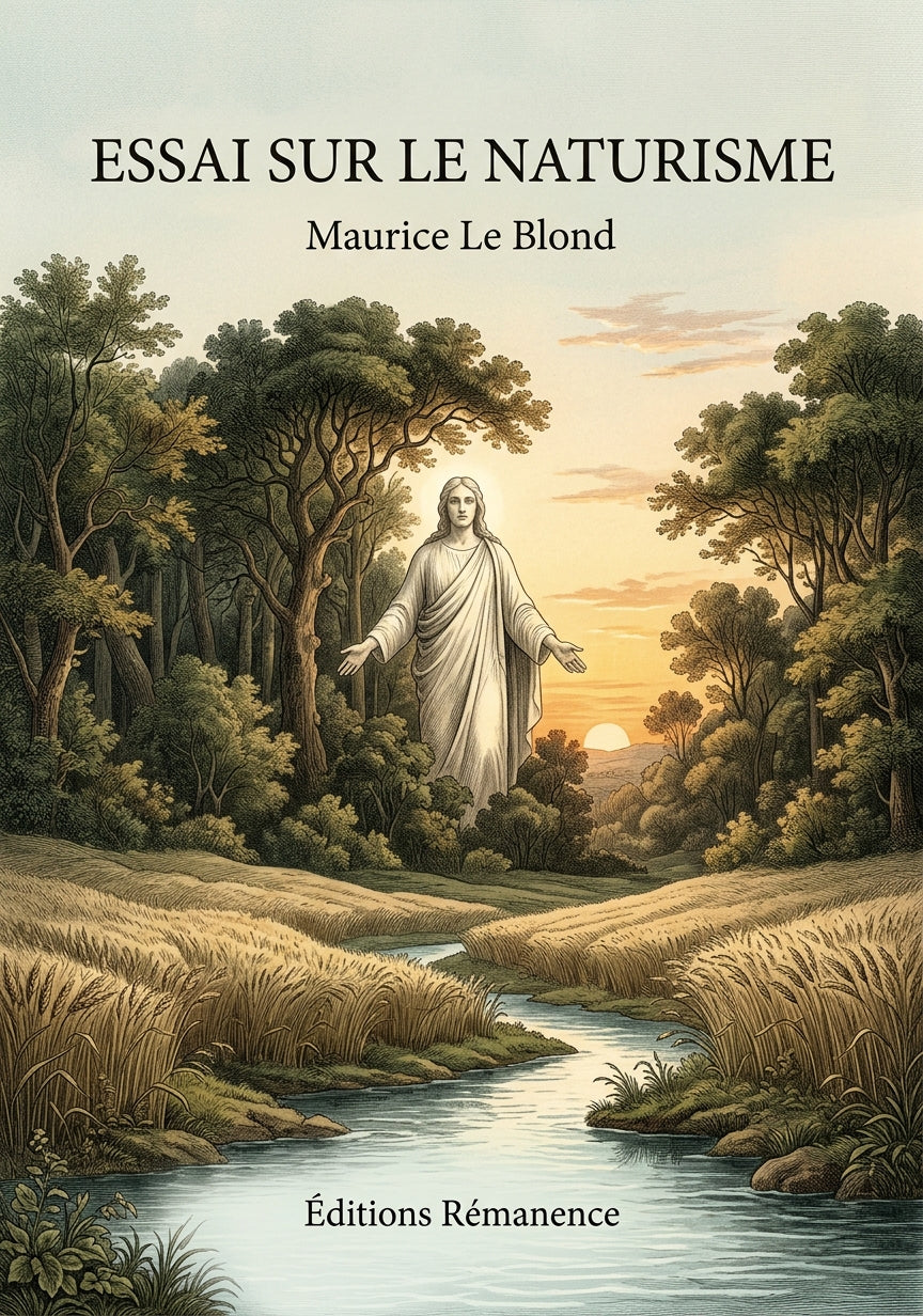 Livre Essai sur le naturisme par Maurice Le Blond - Couverture - Editions Remanence