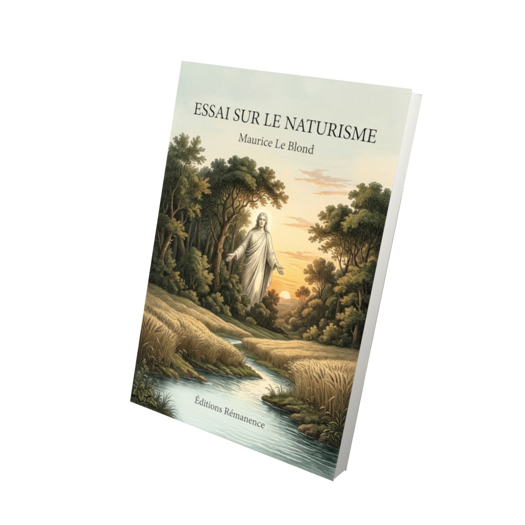 Livre Essai sur le naturisme par Maurice Le Blond - Vue 3D - Editions Remanence