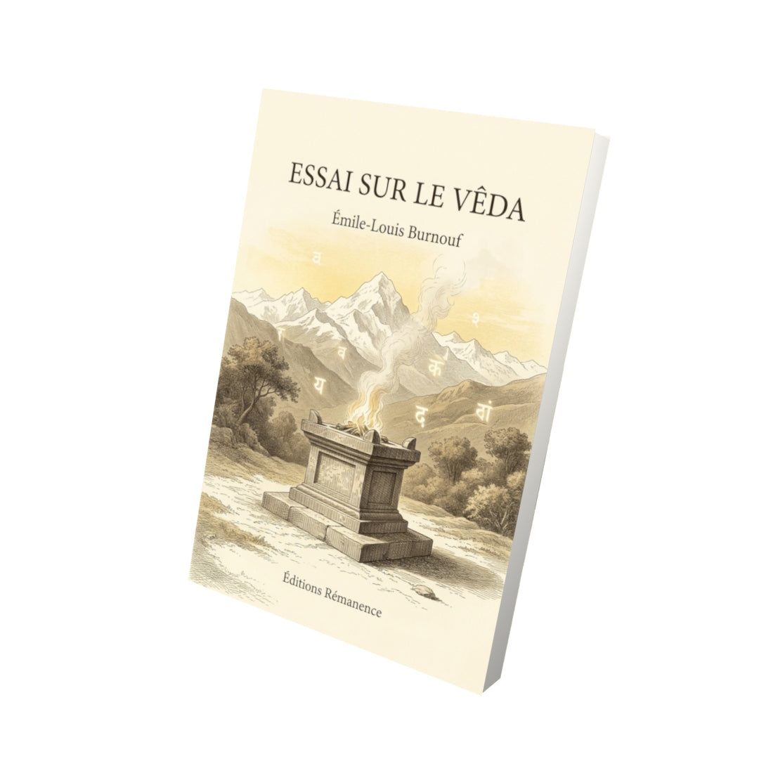 Livre Essai sur le Vêda par Émile-Louis Burnouf - Vue 3D - Editions Remanence