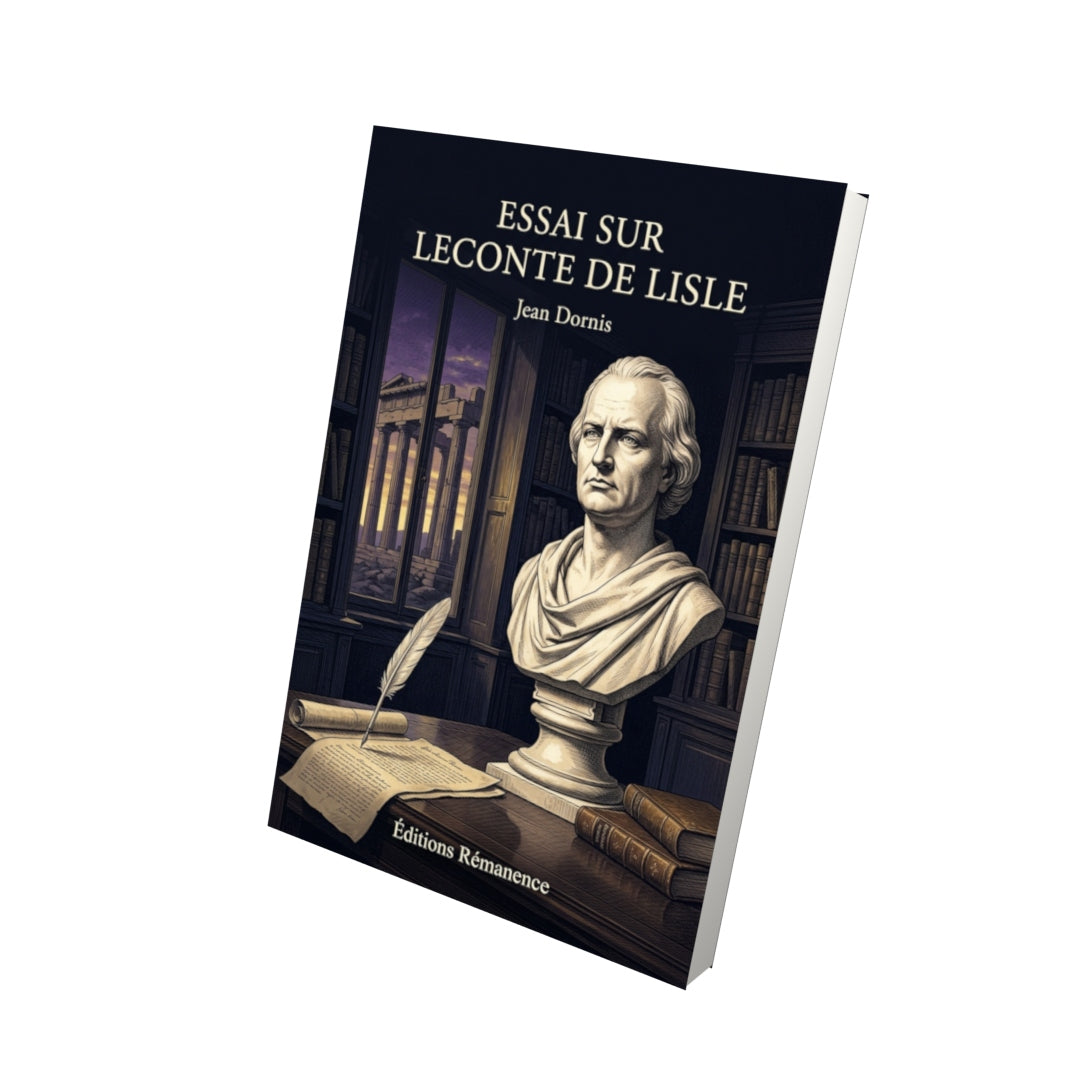 Livre Essai sur Leconte de Lisle par Jean Dornis - Vue 3D - Editions Remanence
