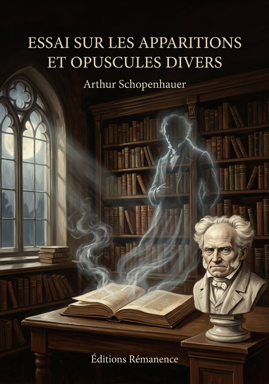 Livre Essai sur les apparitions et opuscules divers par Arthur Schopenhauer - Couverture - Editions Remanence