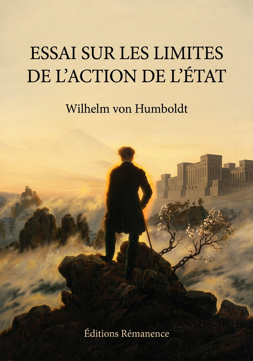 Livre Essai sur les limites de l'action de l'État par Wilhelm von Humboldt - Couverture - Editions Remanence