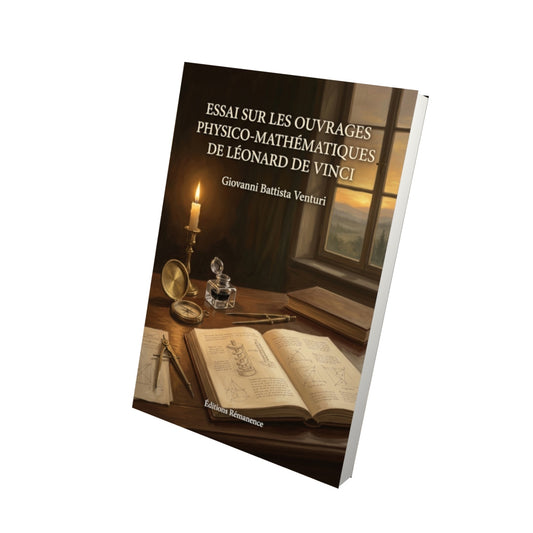 Livre Essai sur les ouvrages physico-mathématiques de Léonard de Vinci par Giovanni Battista Venturi - Vue 3D - Editions Remanence