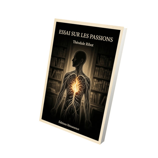 Livre Essai sur les passions par Théodule Ribot - Vue 3D - Editions Remanence