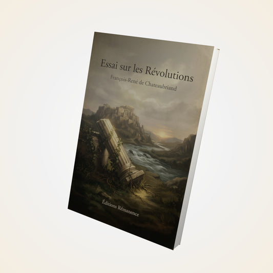 Livre Essai sur les Révolutions – François-René de Chateaubriand - Couverture 3D