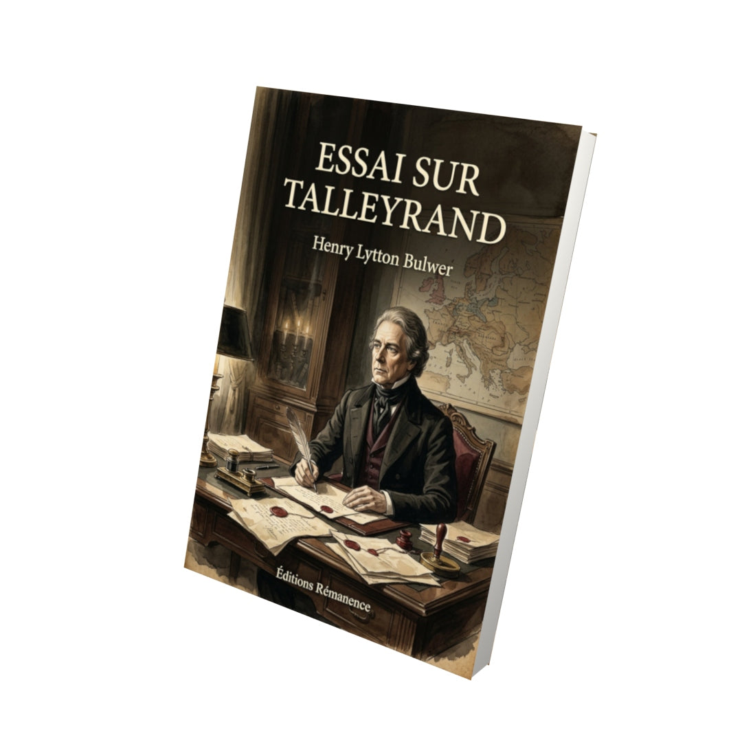 Livre Essai sur Talleyrand - Henry Lytton Bulwer - Vue 3D - Editions Remanence