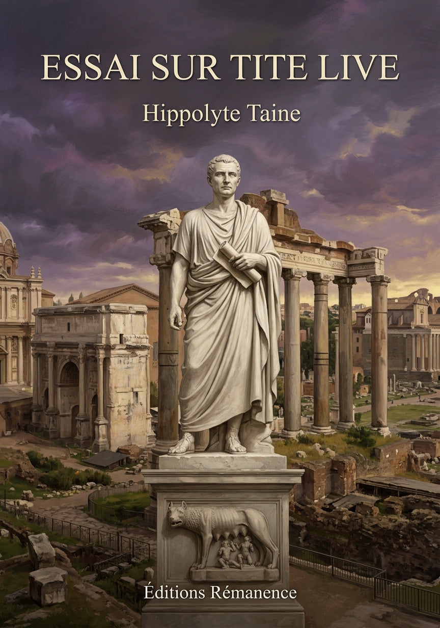 Livre Essai sur Tite Live par Hippolyte Taine - Couverture - Editions Remanence