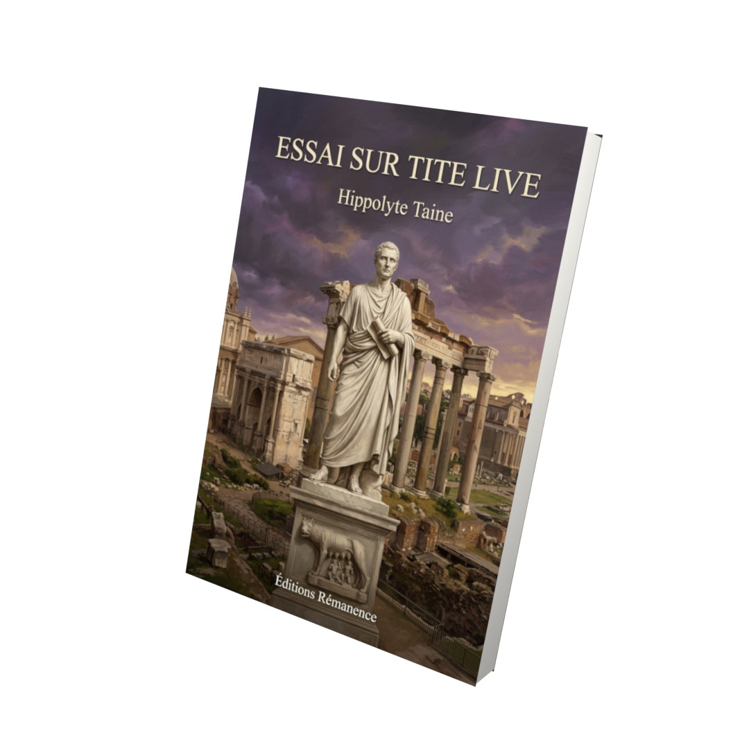Livre Essai sur Tite Live par Hippolyte Taine - Vue 3D - Editions Remanence