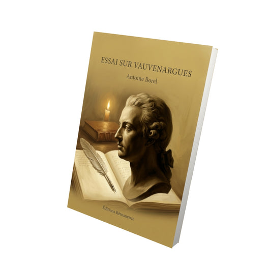 Livre Essai sur Vauvenargues par Antoine Borel - Vue 3D - Editions Remanence