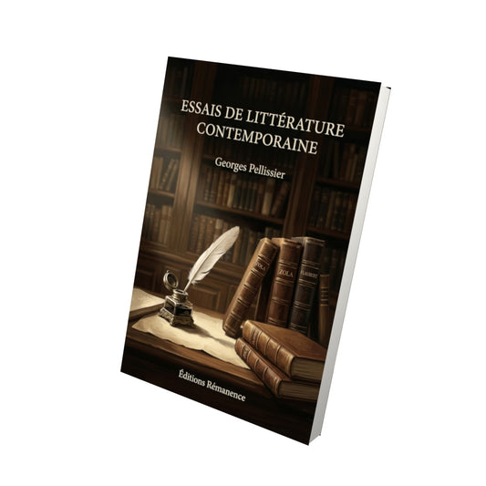 Livre Essais de littérature contemporaine par Georges Pellissier - Vue 3D - Editions Remanence