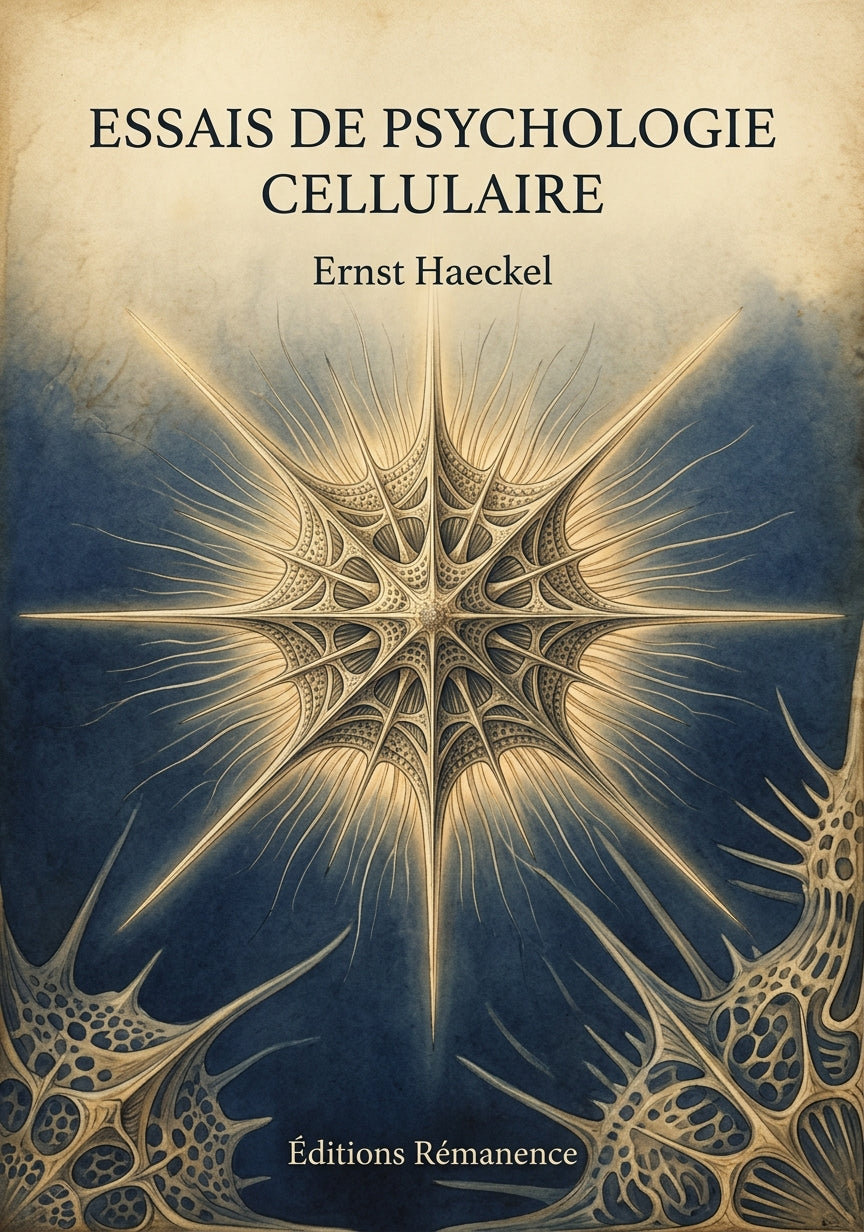 Livre Essais de psychologie cellulaire par Ernst Haeckel - Couverture - Editions Remanence