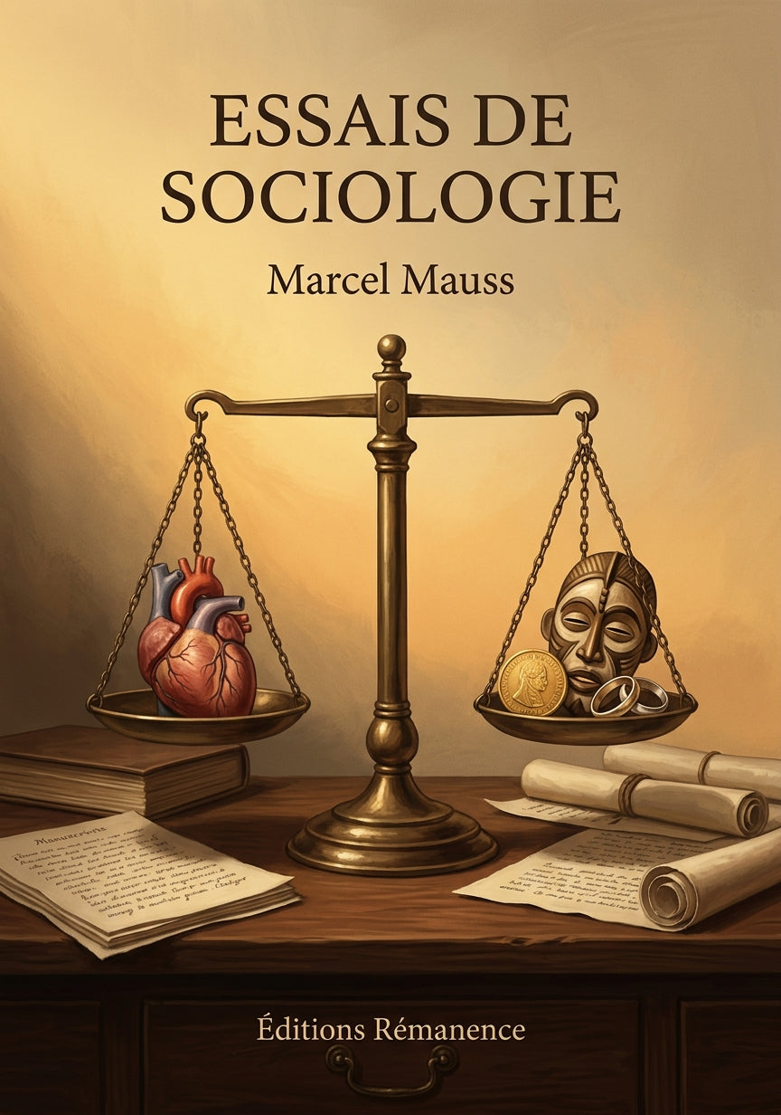 Livre Essais de sociologie par Marcel Mauss - Couverture - Editions Remanence