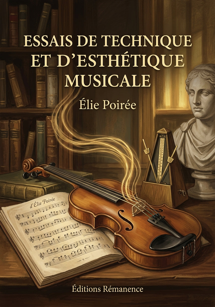 Livre Essais de Technique et d’Esthétique musicale par Élie Poirée - Couverture - Editions Remanence