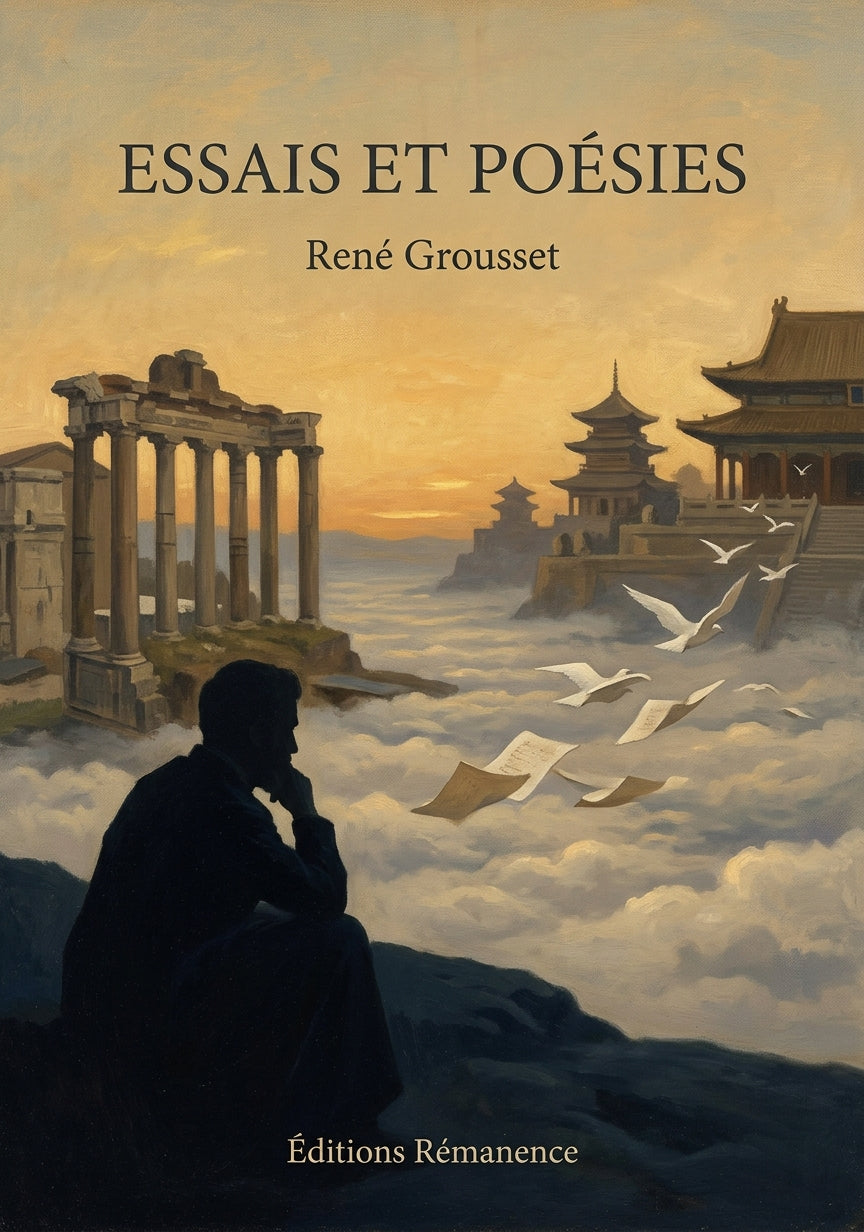 Livre Essais et Poésies par René Grousset - Couverture - Editions Remanence