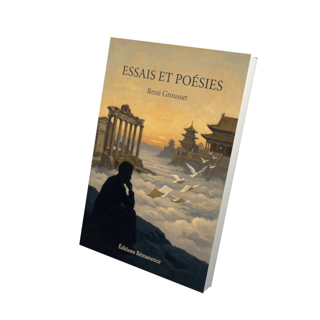 Livre Essais et Poésies par René Grousset - Vue 3D - Editions Remanence
