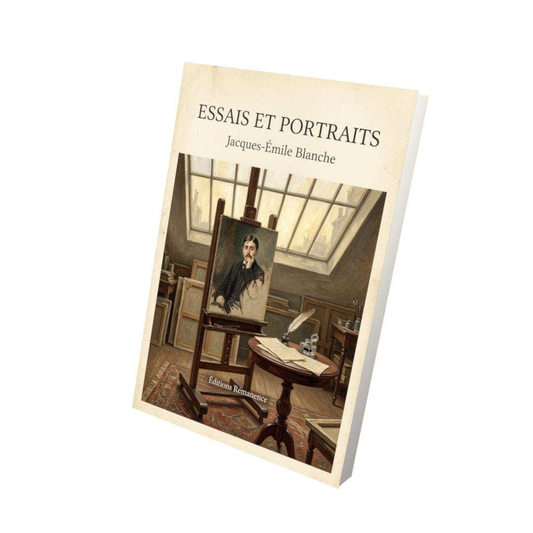 Livre Essais et portraits - Jacques-Émile Blanche - Vue 3D - Editions Remanence