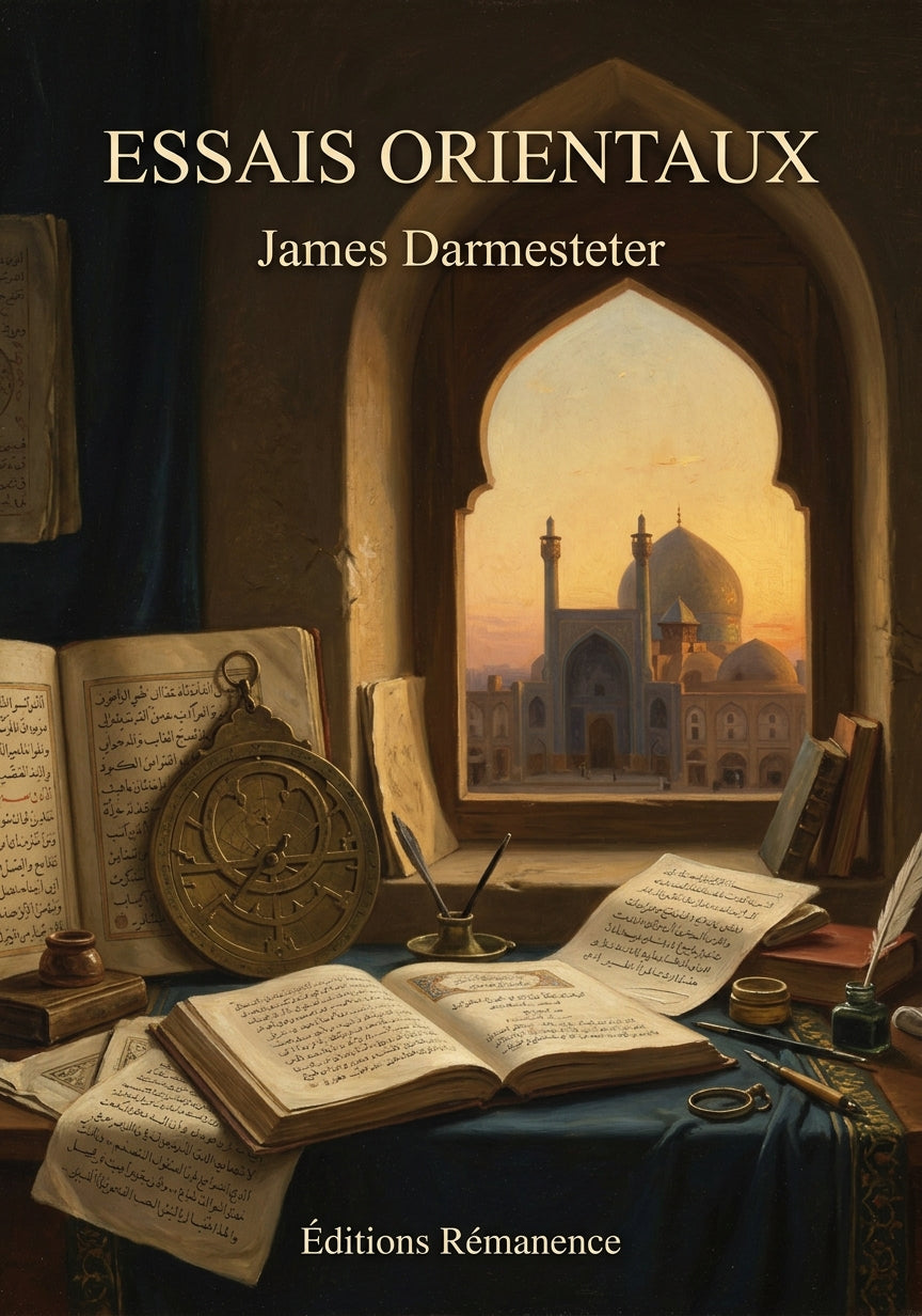 Livre Essais orientaux par James Darmesteter - Couverture - Editions Remanence