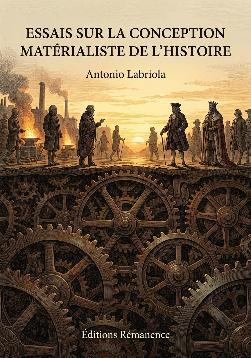 Livre Essais sur la conception matérialiste de l’histoire par Antonio Labriola - Couverture - Editions Remanence