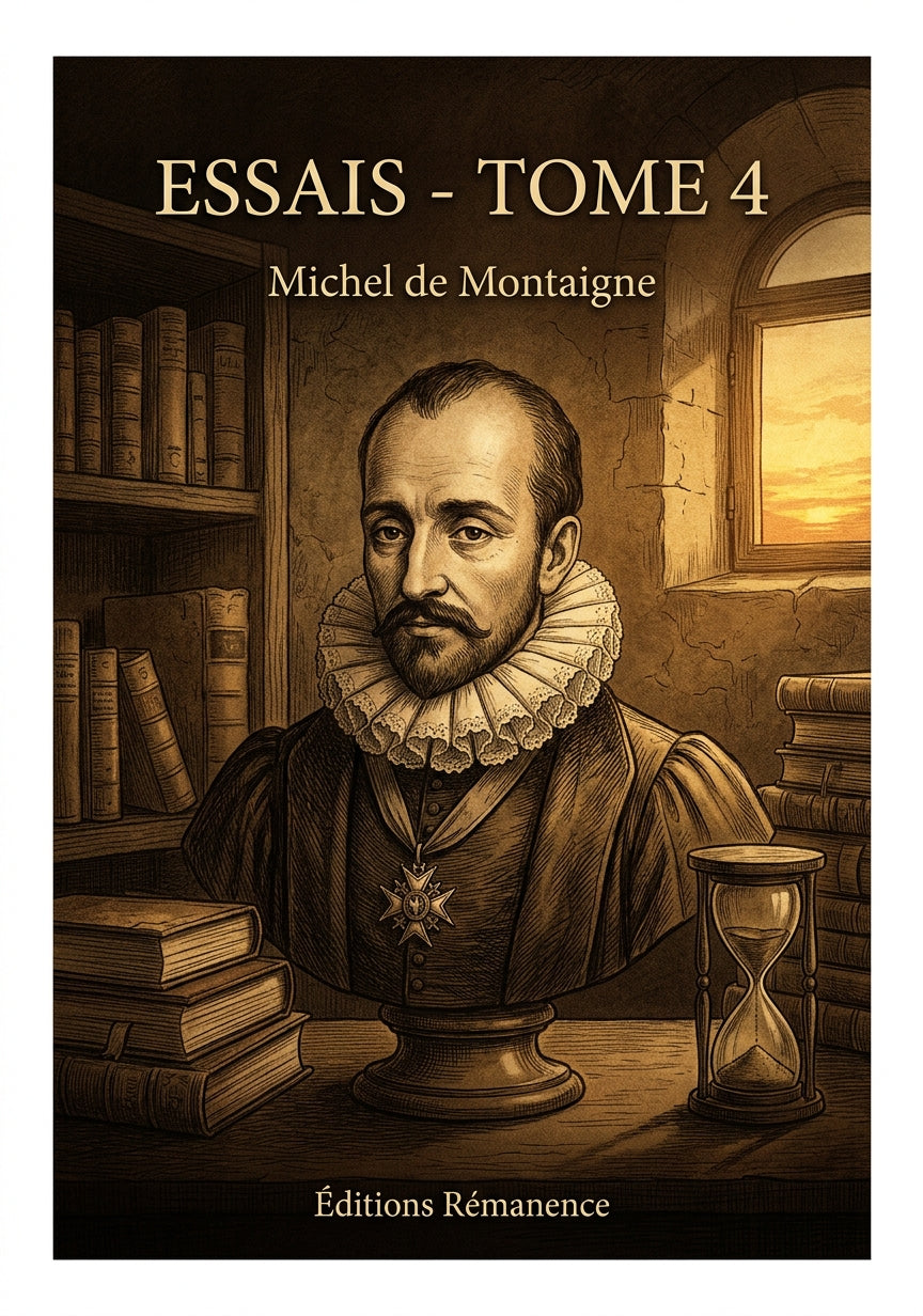 Livre Essais - Tome 4 par Michel de Montaigne - Couverture - Editions Remanence