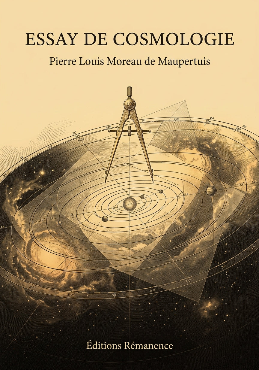 Livre Essay de cosmologie par Pierre Louis Moreau de Maupertuis - Couverture - Editions Remanence