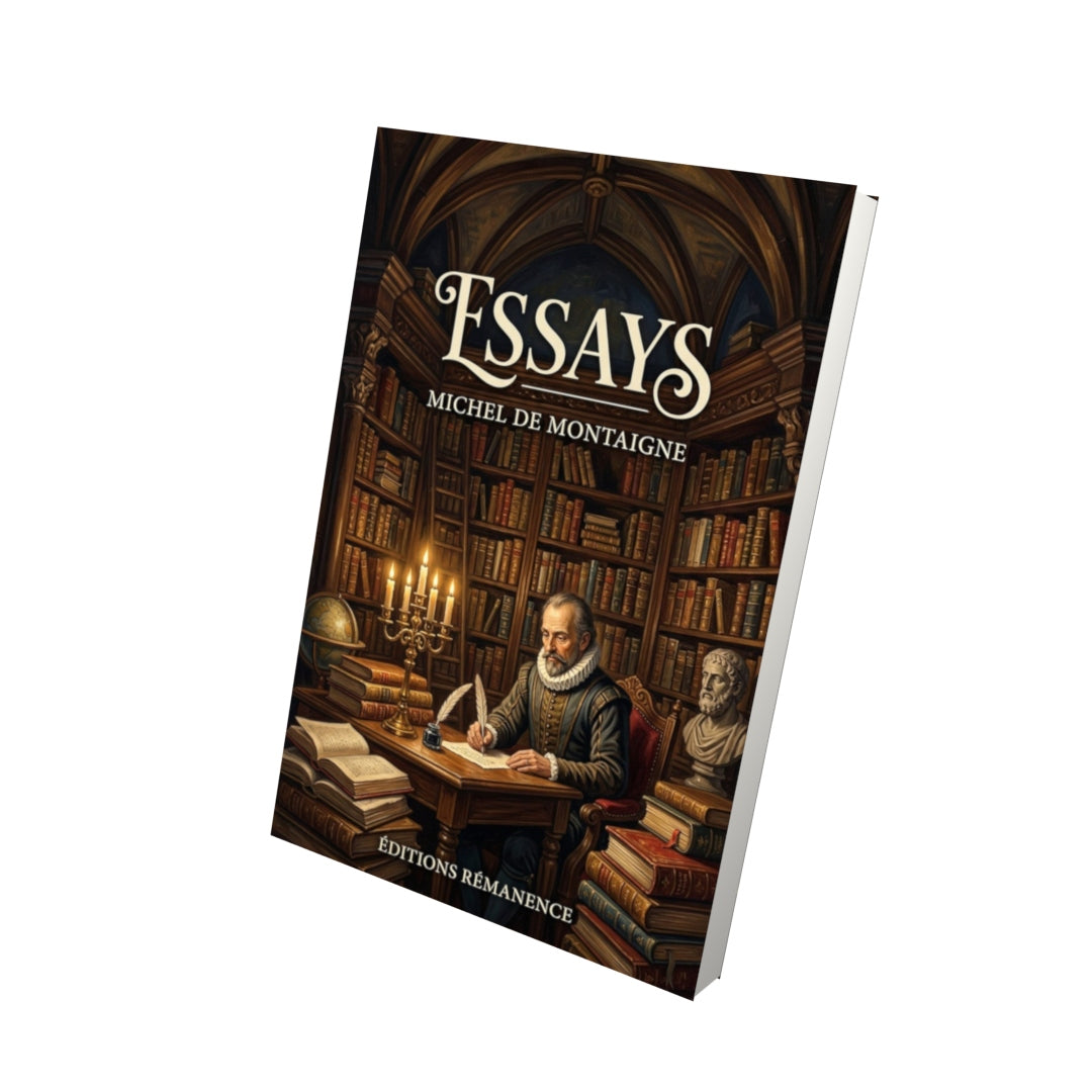 Livre Essays – Michel de Montaigne - Vue 3D - Editions Remanence