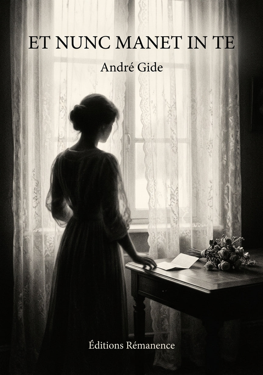 Livre Et nunc manet in te par André Gide - Couverture - Editions Remanence
