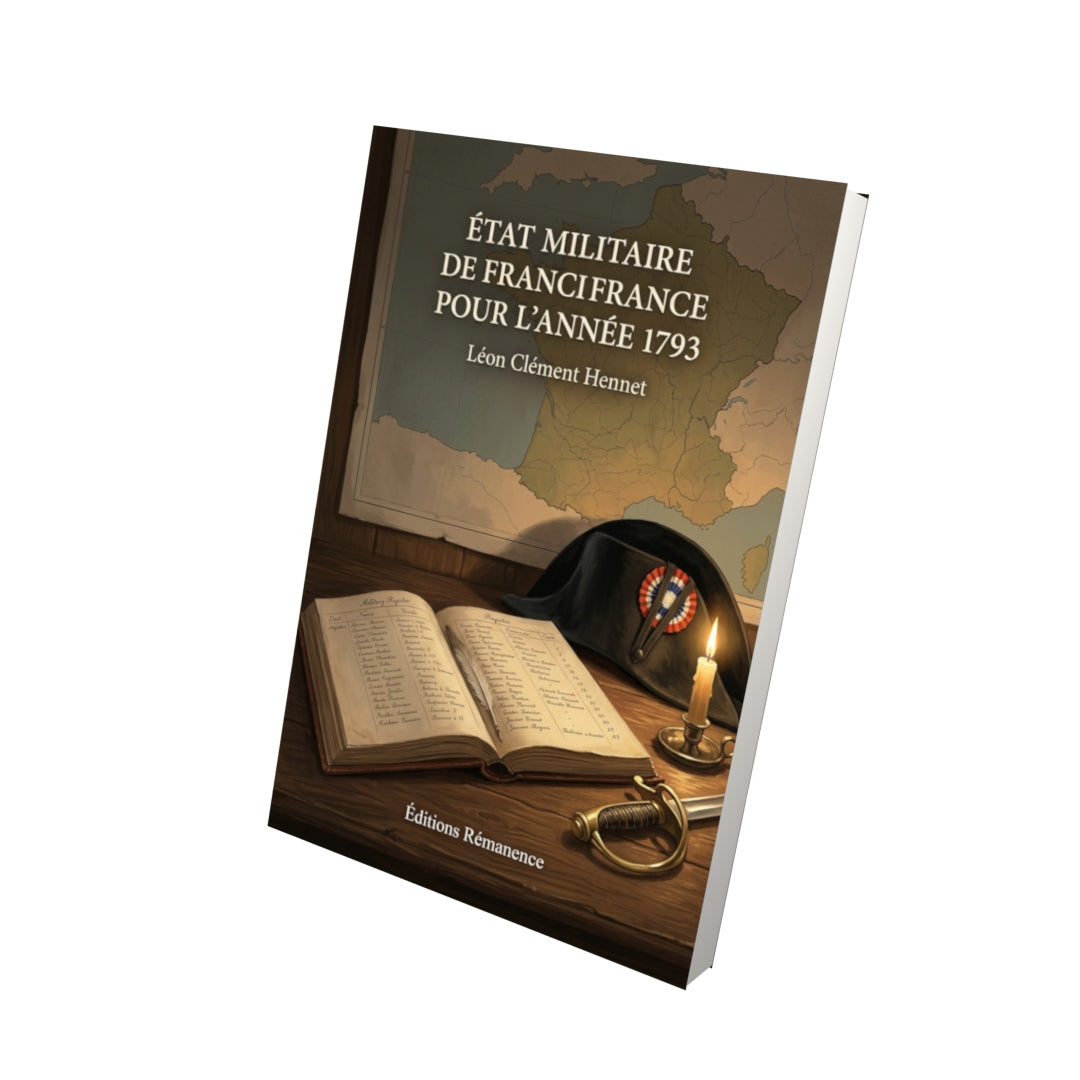 Livre État militaire de France pour l’année 1793 par Léon Clément Hennet - Vue 3D - Editions Remanence