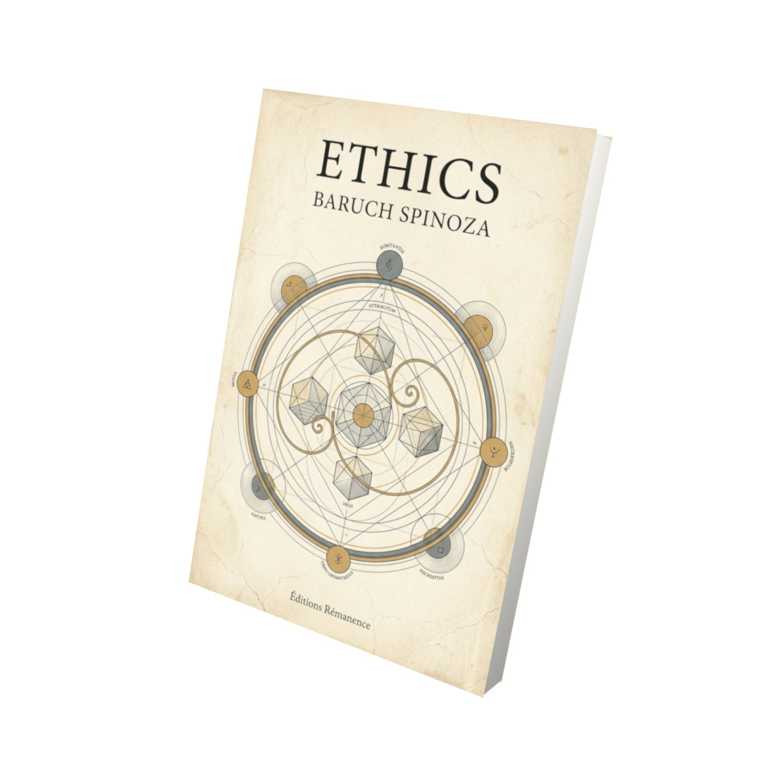 Livre Ethics – Baruch Spinoza - Vue 3D - Editions Remanence