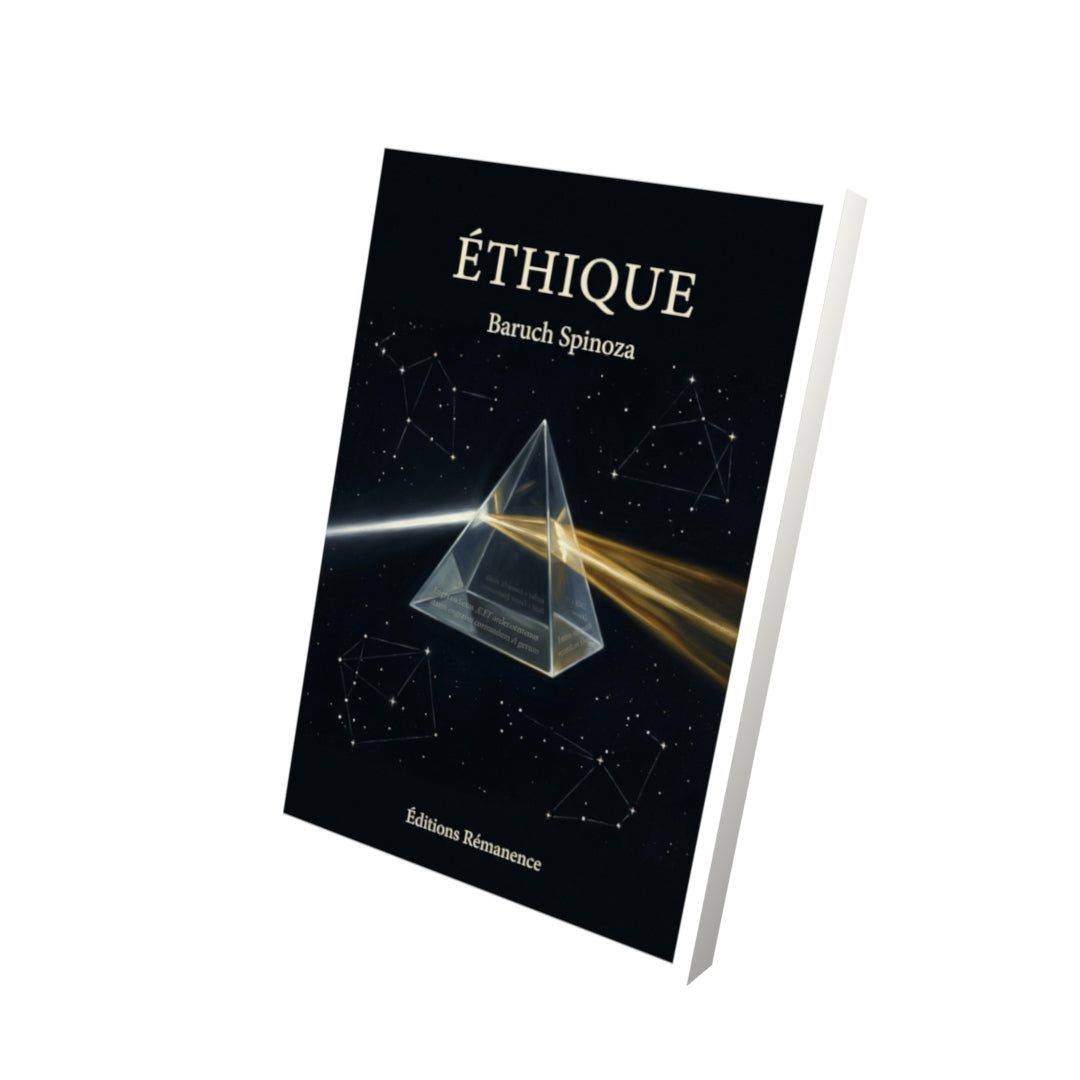 Livre Éthique par Baruch Spinoza - Vue 3D - Editions Remanence