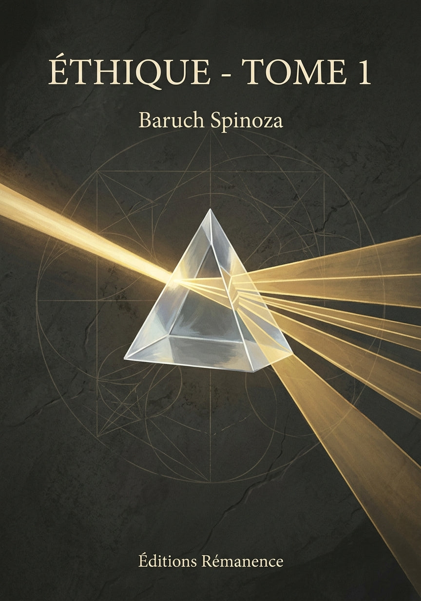 Livre Éthique - Tome 1 par Baruch Spinoza - Couverture - Editions Remanence