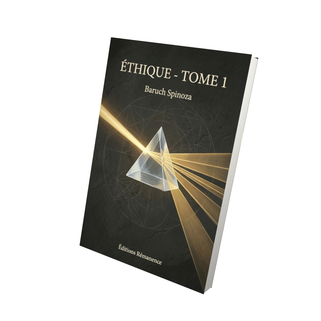 Livre Éthique - Tome 1 par Baruch Spinoza - Vue 3D - Editions Remanence