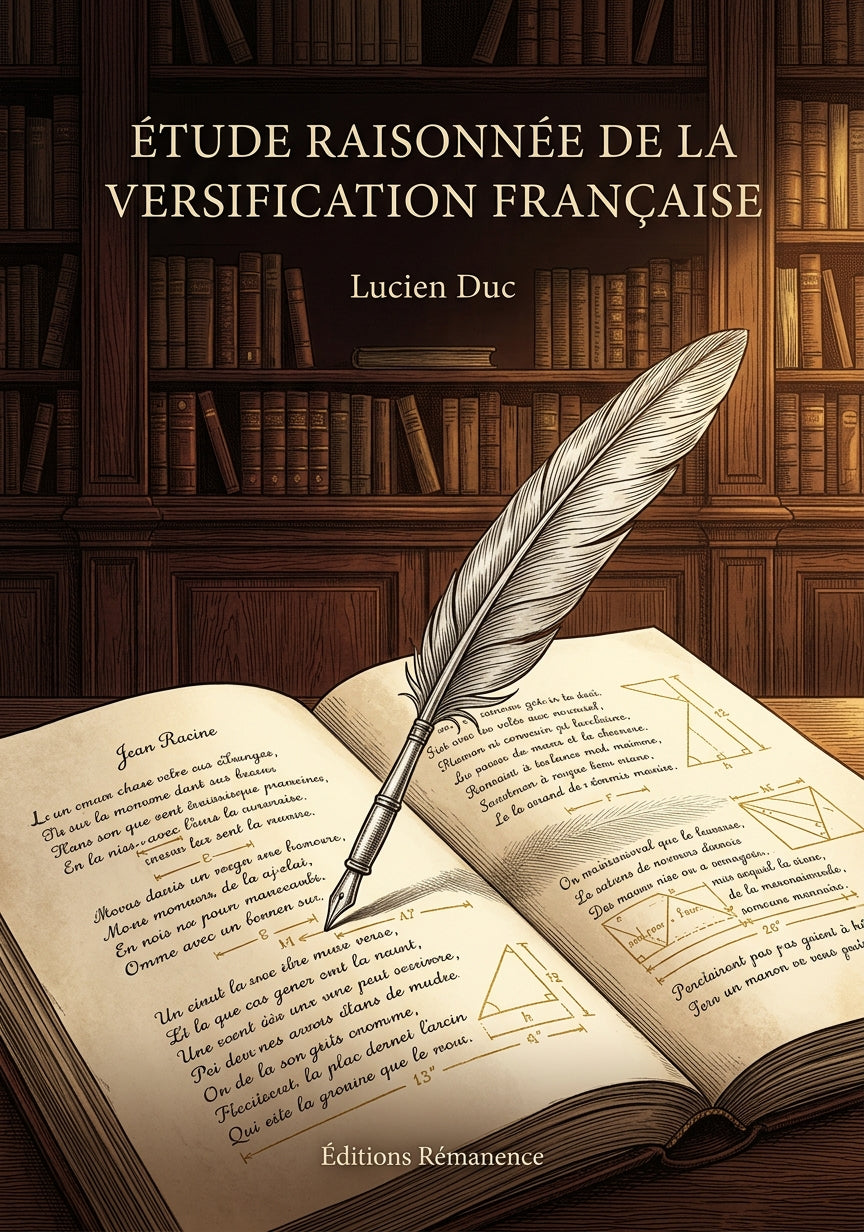 Livre Étude raisonnée de la versification française par Lucien Duc - Couverture - Editions Remanence