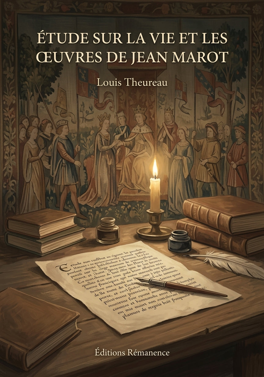 Livre Étude sur la vie et les œuvres de Jean Marot par Louis Theureau - Couverture - Editions Remanence