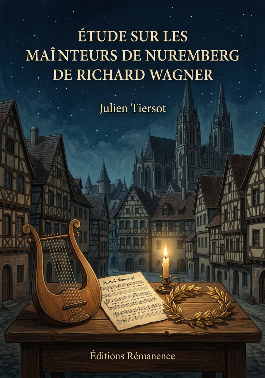 Livre Étude sur les Maîtres-Chanteurs de Nuremberg de Richard Wagner par Julien Tiersot - Couverture - Editions Remanence