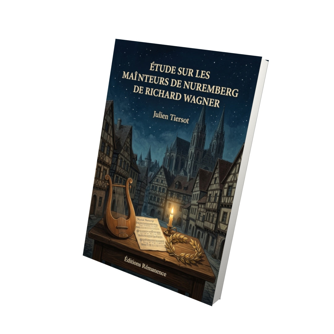 Livre Étude sur les Maîtres-Chanteurs de Nuremberg de Richard Wagner par Julien Tiersot - Vue 3D - Editions Remanence