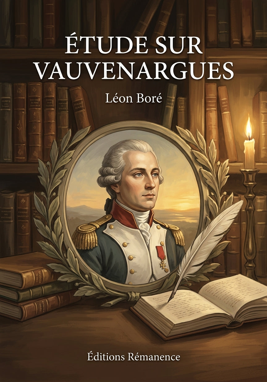 Livre Étude sur Vauvenargues par Léon Boré - Couverture - Editions Remanence