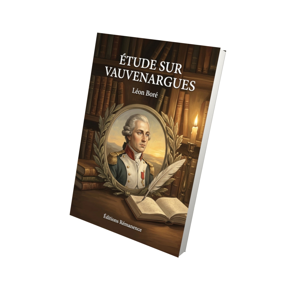 Livre Étude sur Vauvenargues par Léon Boré - Vue 3D - Editions Remanence