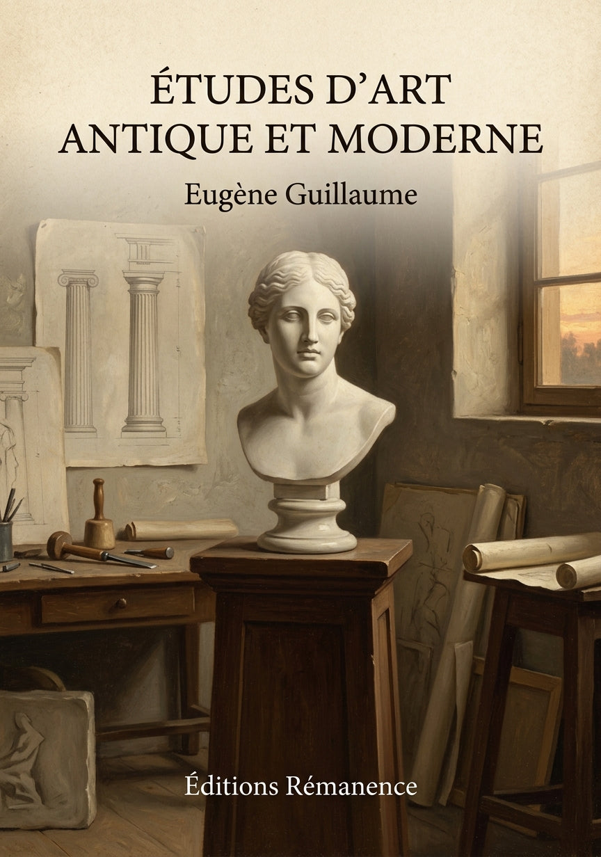 Livre Études d’art antique et moderne par Eugène Guillaume - Couverture - Editions Remanence