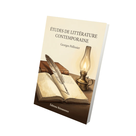 Livre Études de littérature contemporaine par Georges Pellissier - Vue 3D - Editions Remanence